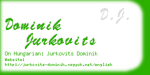 dominik jurkovits business card